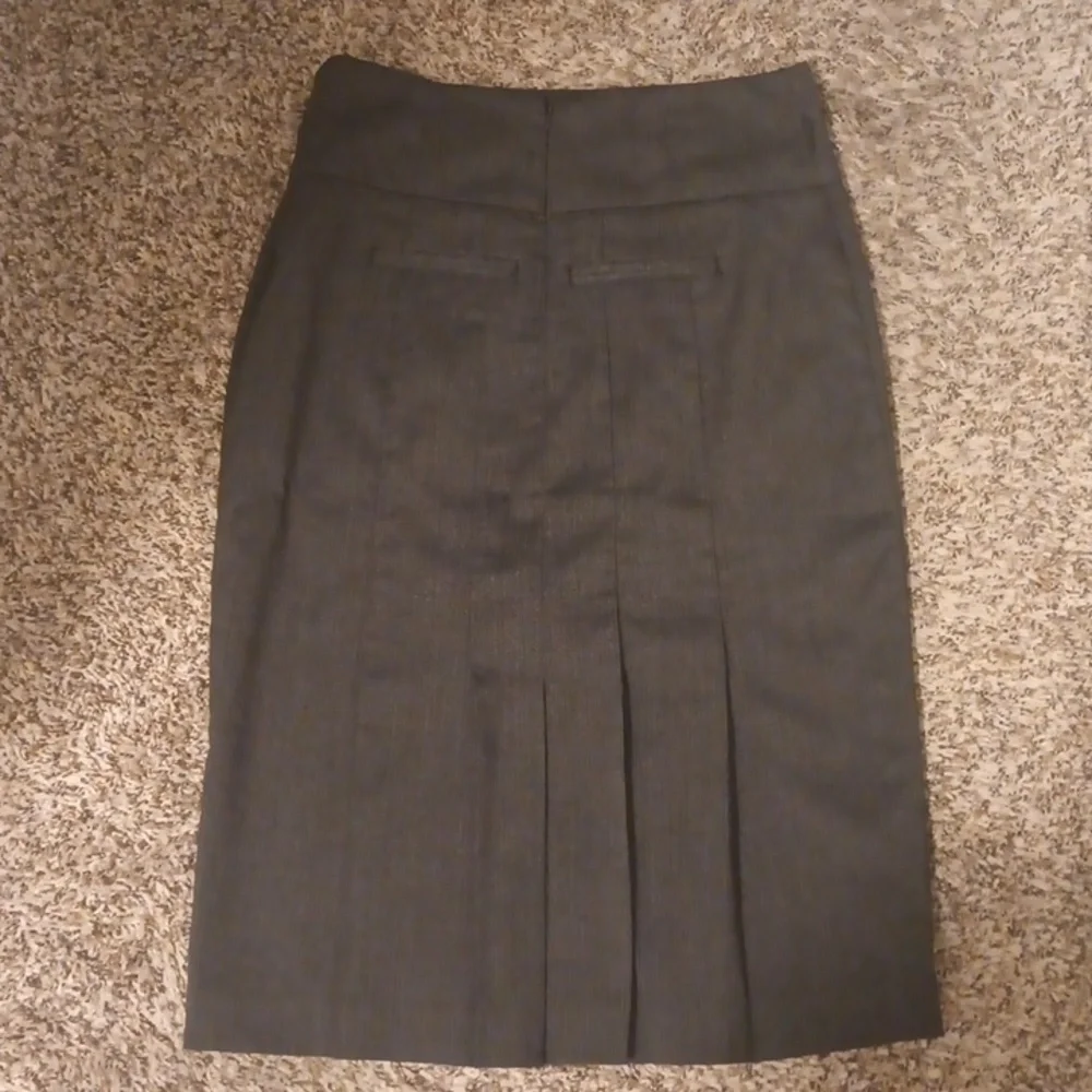 Elegant Women's Worthington Black Pencil Skirt W Fishtail Pleats (See Back) Sz 6